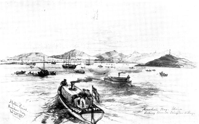 The Chinese Question - Kiao-Chau, Germany's newly acquired station: view of the bay..., 1898. Creator: Unknown.