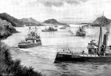 The Chinese Question - ...the British Squadron off Port Hamilton, Christmas Day, 1897, (1898). Creator: Unknown