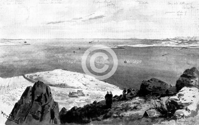 The Chinese Question: the German Occupation of Kiao-Chau - entrance to Kiao-Chau Bay..., 1898. Creator: Unknown.