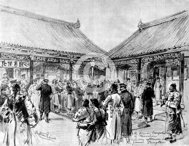 The Chinese Question - the German Occupation of Kiao-Chau: Sunday Afternoon..., Tsingtan, 1898. Creator: Unknown.