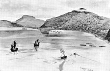 The Chinese Question: view of the harbour at Port Arthur, 1898. Creator: Unknown