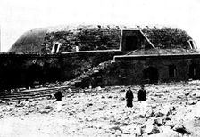 The Chinese Question:...Fort on Itan Island, after Admiral Ting's last stand...in 1895, (1898). Creator: James Fuller