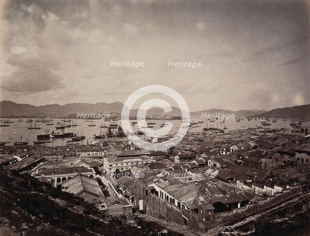 The Chinese town, West Point, Hong Kong, c1873. Creator: William Pryor Floyd.