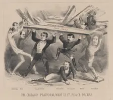 The Chicago Platform, What is It, Peace or War, ca. 1864., ca. 1864. Creator: Anon