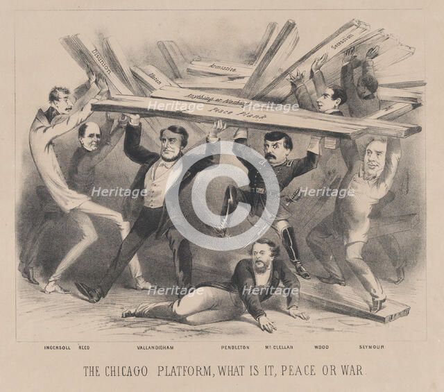 The Chicago Platform, What is It, Peace or War, ca. 1864., ca. 1864. Creator: Anon.