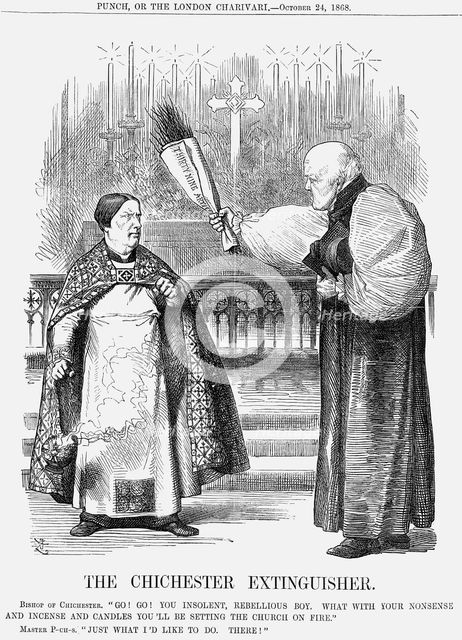 'The Chichester Extinguisher', 1868. Creator: Unknown.