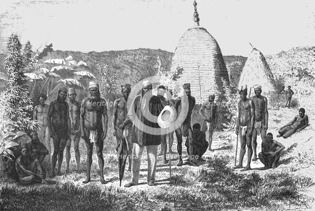 'The Chief, Mango, and portion of his Tribe; Some Account of New Caledonia', 1875. Creator: Unknown.