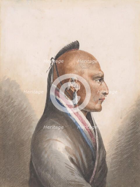 The Chief of the Little Osages, 1811-ca. 1813. Creator: Pavel Petrovic Svin'in.