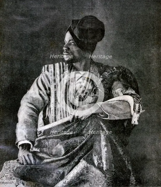 The chief Dahomey envoy for king Behanzin in Paris, 1893. Creator: F Meaulle.