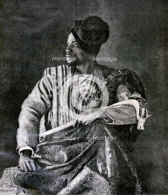The chief Dahomey envoy for king Behanzin in Paris, 1893. Creator: F Meaulle.