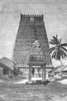 The Chief Gopuram of Combaconum; Notes on the Ancient Temples of India 1875. Creator: Unknown