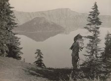 The chief-Klamath, c1923. Creator: Edward Sheriff Curtis