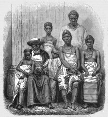The chief Kringer, and his family; The Gaboon. 1875. Creator: Unknown