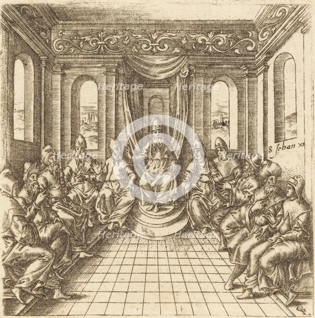 The Chief Priests and Pharisees, probably c. 1576/1580. Creator: Leonard Gaultier.