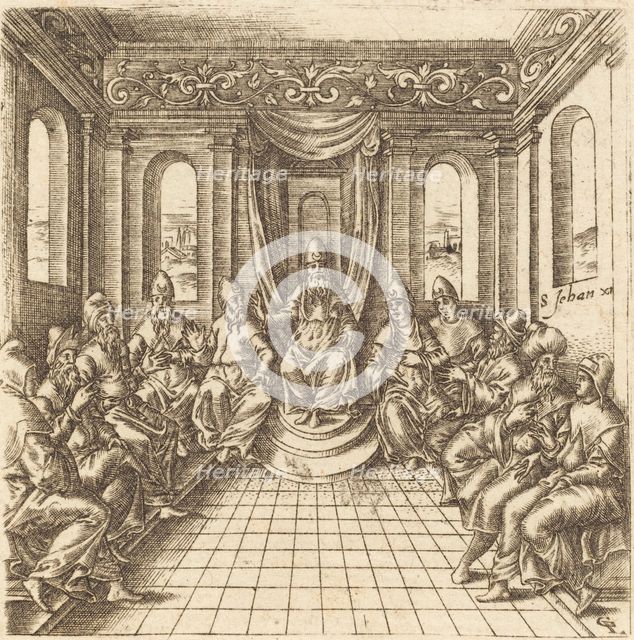The Chief Priests and Pharisees, probably c. 1576/1580. Creator: Leonard Gaultier.