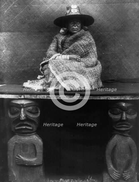 The chief's daughter, 1910 Creator: Edward Sheriff Curtis.