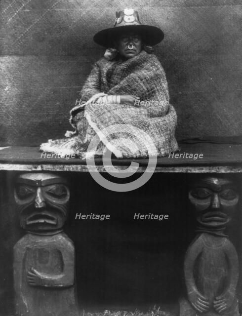 The chief's daughter, 1910 Creator: Edward Sheriff Curtis.