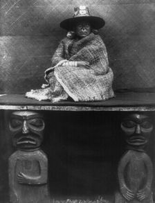 The chief's daughter, 1910 Creator: Edward Sheriff Curtis