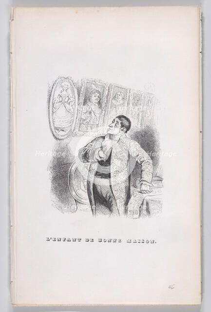 The Child of Good Breeding from The Complete Works of Béranger, 1836. Creator: John Thompson.