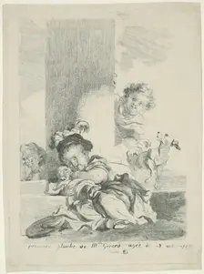 The Child and the Cat, 1778. Creator: Marguerite Gerard