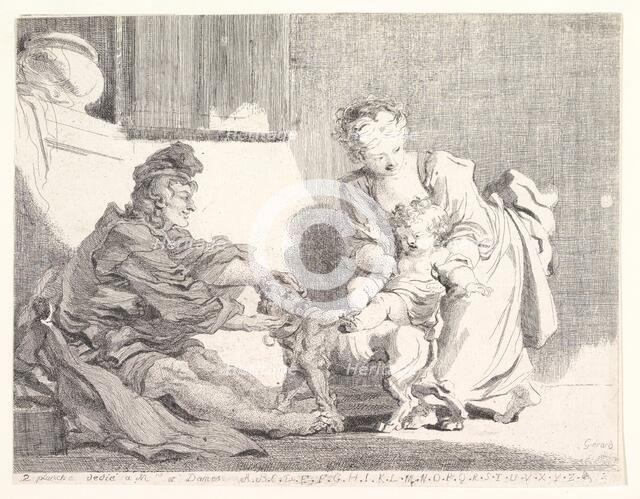 The Child and the Bulldog, 1778. Creator: Marguerite Gerard.