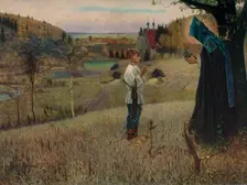The Child Bartholomew's Dream 1889-1890, (1965). Creator: Mikhail Nesterov