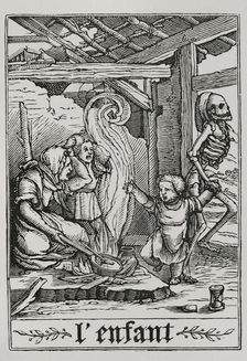 The Child from "The Dance of Death", 1538, (1877). Creator: Unknown
