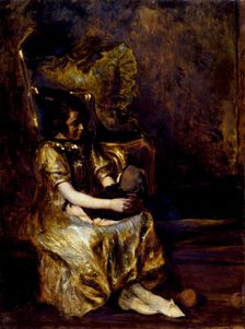 The child with the doll, 1900. Creator: Jacques Emile Blanche