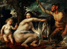 The Childhood of Zeus (Infant Zeus Fed by the Goat Amalthea), c. 1640. Creator: Jordaens, Jacob (1593-1678)