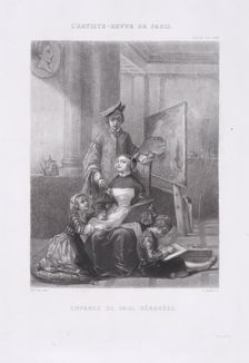 The Childhood of Paolo Veronese, from "L'Artiste", August 10, 1845., August 10, 1845. Creator: Adolphe Pierre Riffaut