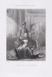 The Childhood of Paolo Veronese, from "L'Artiste", August 10, 1845., August 10, 1845. Creator: Adolphe Pierre Riffaut