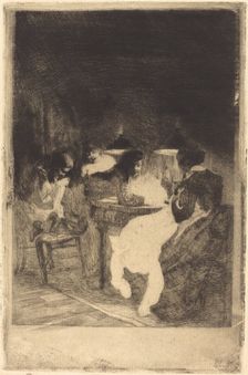 The Childhood of Pierre Clémenceau (L'Enfance de Pierre Clémenceau), 1885. Creator: Paul Albert Besnard