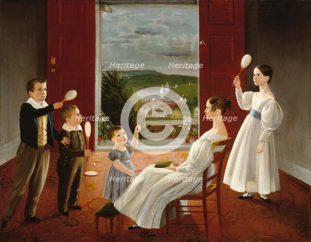 The Children of Nathan Starr, 1835. Creator: Ambrose Andrews.