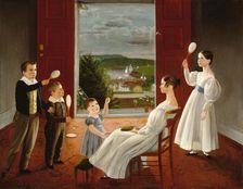 The Children of Nathan Starr, 1835. Creator: Ambrose Andrews