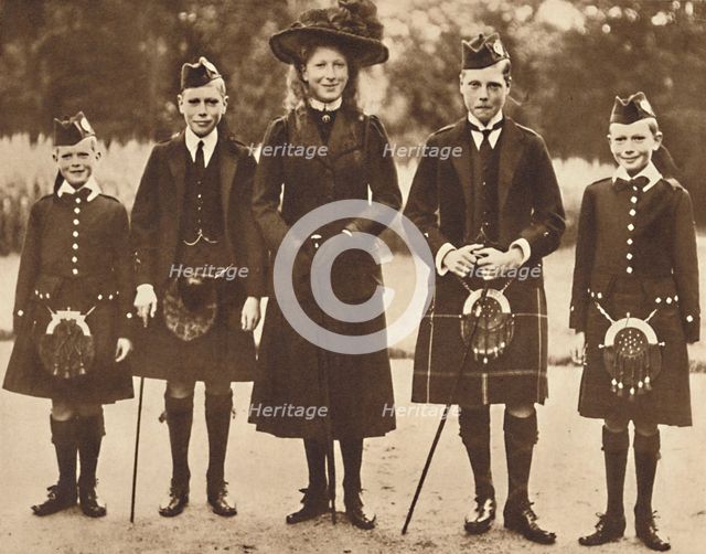'The Children of King George V and Queen Mary', c1910, (1937). Creator: Unknown.