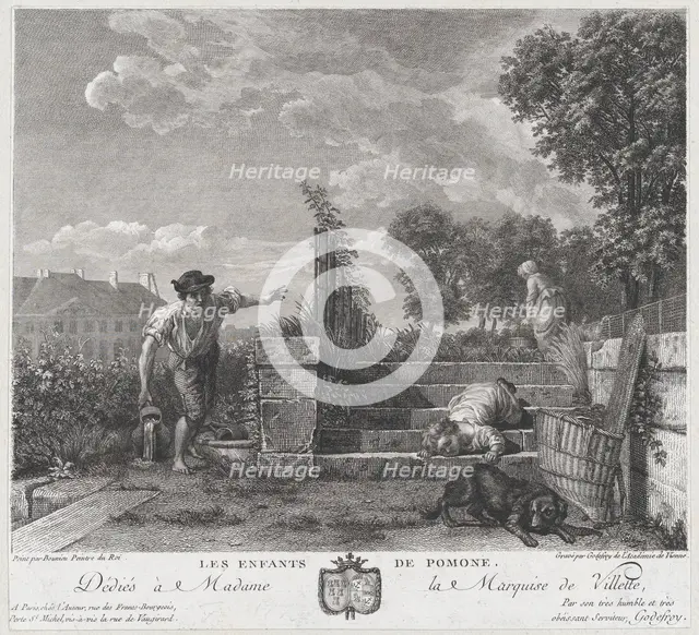 The Children of Pomona, 1778. Creator: François Godefroy.