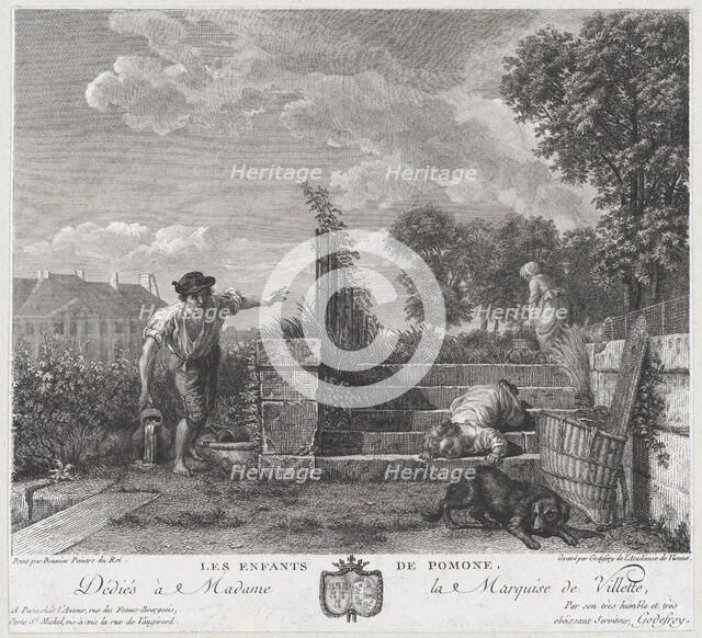 The Children of Pomona, 1778. Creator: François Godefroy.