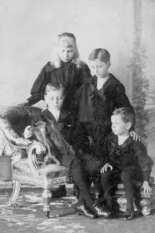 The children of Prince Henry of Battenberg and Prince Beatrice, c1896. Creator: Unknown