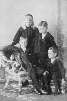 The children of Prince Henry of Battenberg and Prince Beatrice, c1896. Creator: Unknown