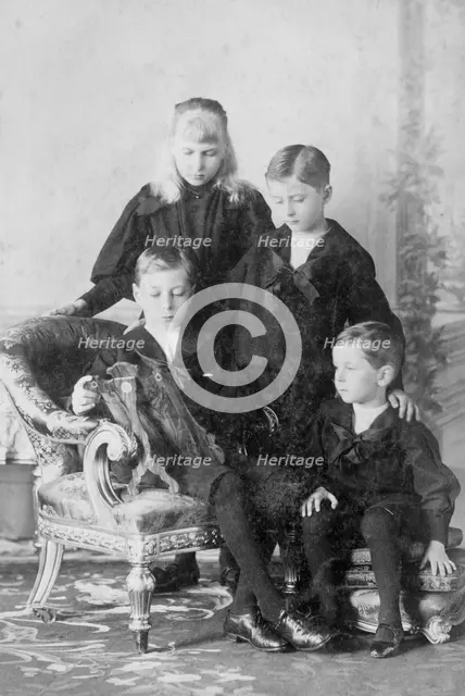 The children of Prince Henry of Battenberg and Prince Beatrice, c1896. Creator: Unknown.