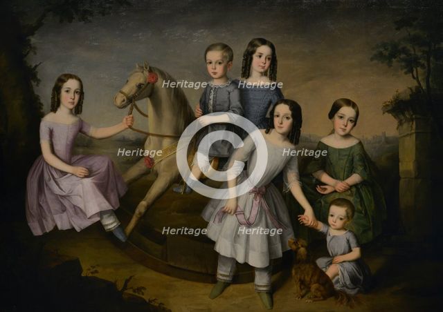 The children of the Lara family, 1832.  Creator: Jose Roldan Martinez.
