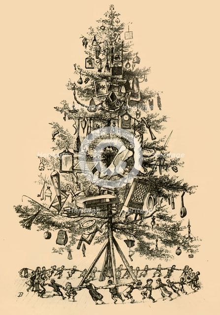 'The Children Danced Gayly Around The Tree', 1882. Creator: Unknown.