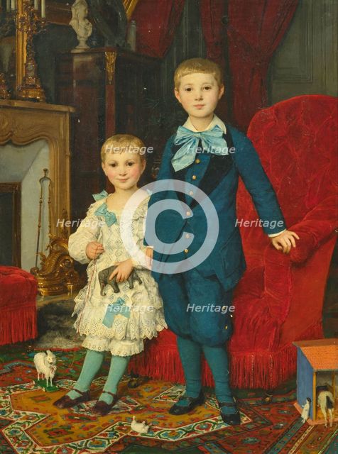 The children de Bary, 1880. Creator: Anker, Albert (1831-1910).