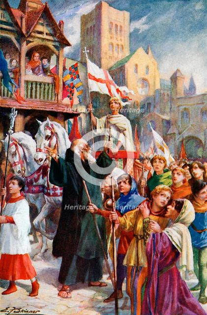 'The Childrens' Crusade of 1212', (c1920). Creator: Edward Frederick Skinner.