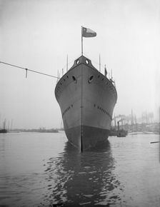 The Chilean destroy Almirante Condell after launch, 27th January 1913. Creator: Kirk & Sons of Cowes