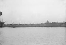 The Chilean destroy Almirante Condell after launch, 27th January 1913. Creator: Kirk & Sons of Cowes