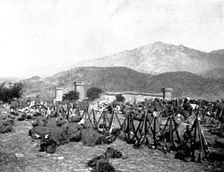 The Chitral Campaign: Fort Sadu, Third Brigade of 25th Punjab Infantry, under General Gatacre, 1895. Creator: Unknown