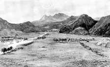 The Chitral Expedition: the Chitral Relief Force crossing the Swat River, 1895. Creator: Unknown