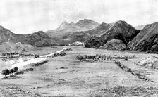 The Chitral Expedition: the Chitral Relief Force crossing the Swat River, 1895. Creator: Unknown