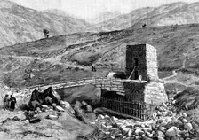 The Chitral Expedition: the Bridge at Chitral, 1895. Creator: P Naumann
